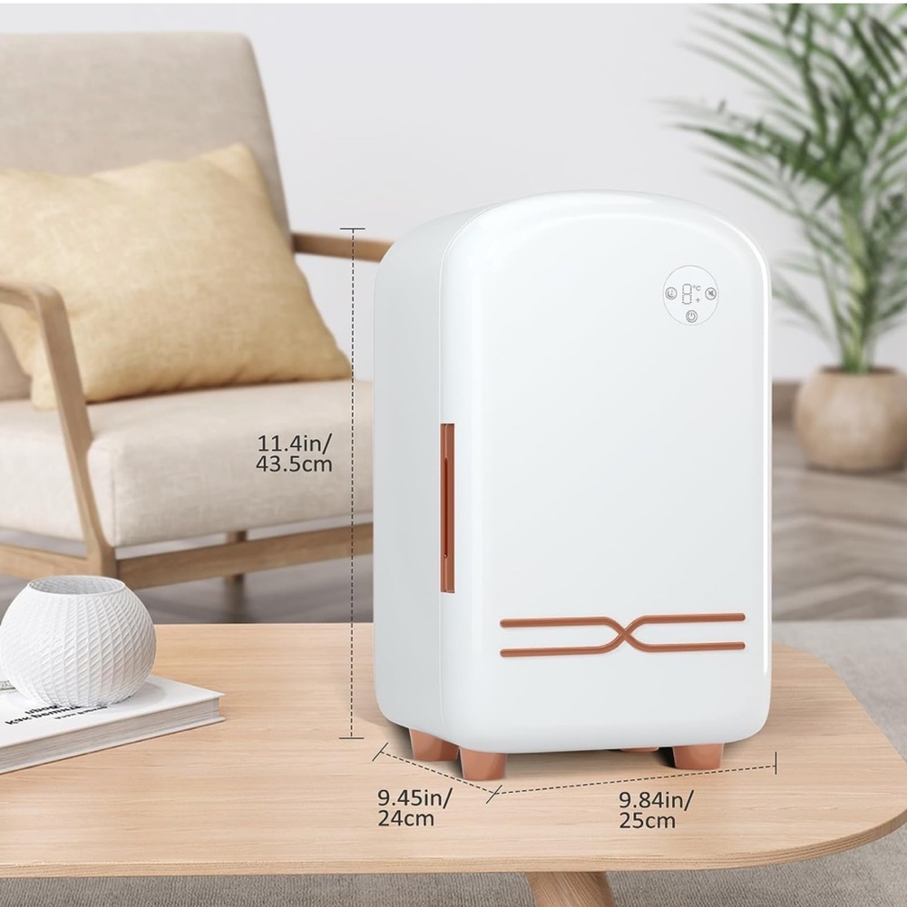 Skincare mini fridge